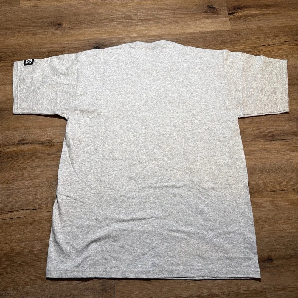 Vintage 90s Chicago Bulls Starter T-Shirt Gray Mens LARGE NBA USA Embroidered - Picture 11 of 12